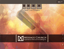 Tablet Screenshot of experiencemessage.com
